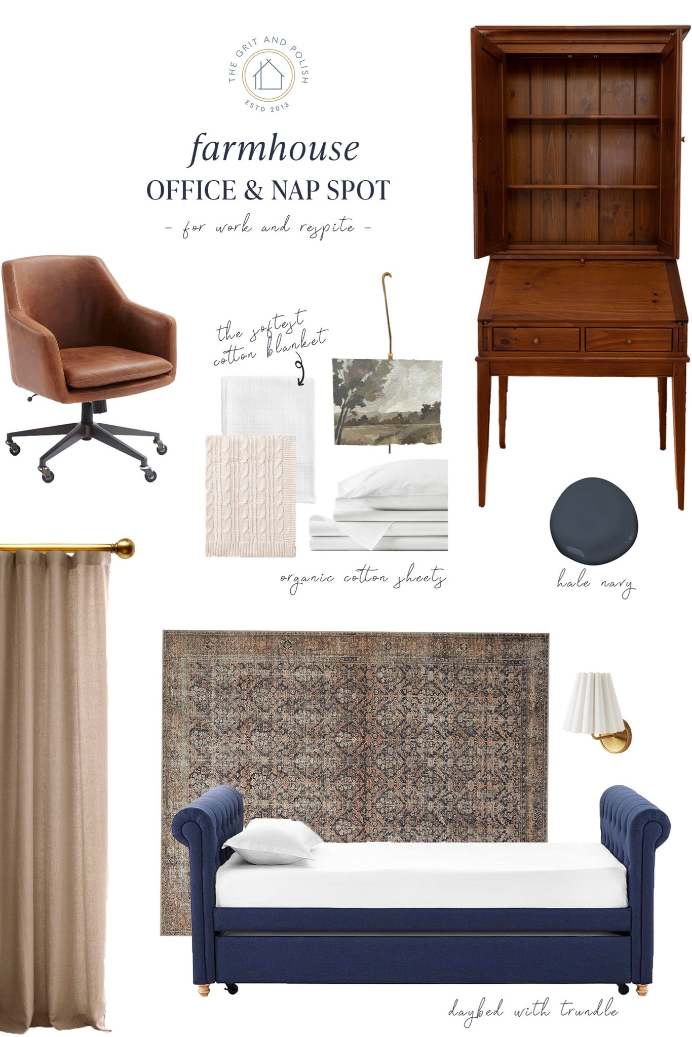 Rearranged the office for summer naps…and guests…and a teeny bit of work too