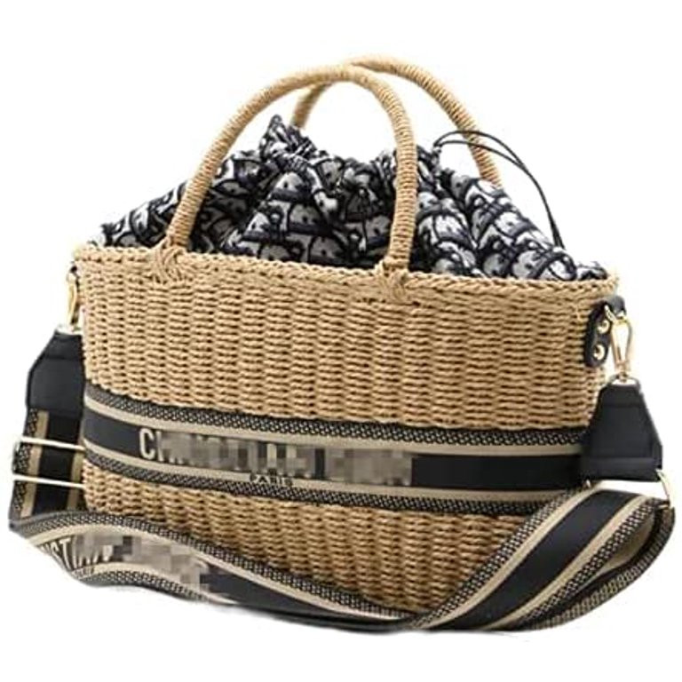 Women Hand-Woven Straw Handbag Bag Top Handle Satchel Handbags Handmade Large Straw Tote Bag Summ... | Walmart (US)