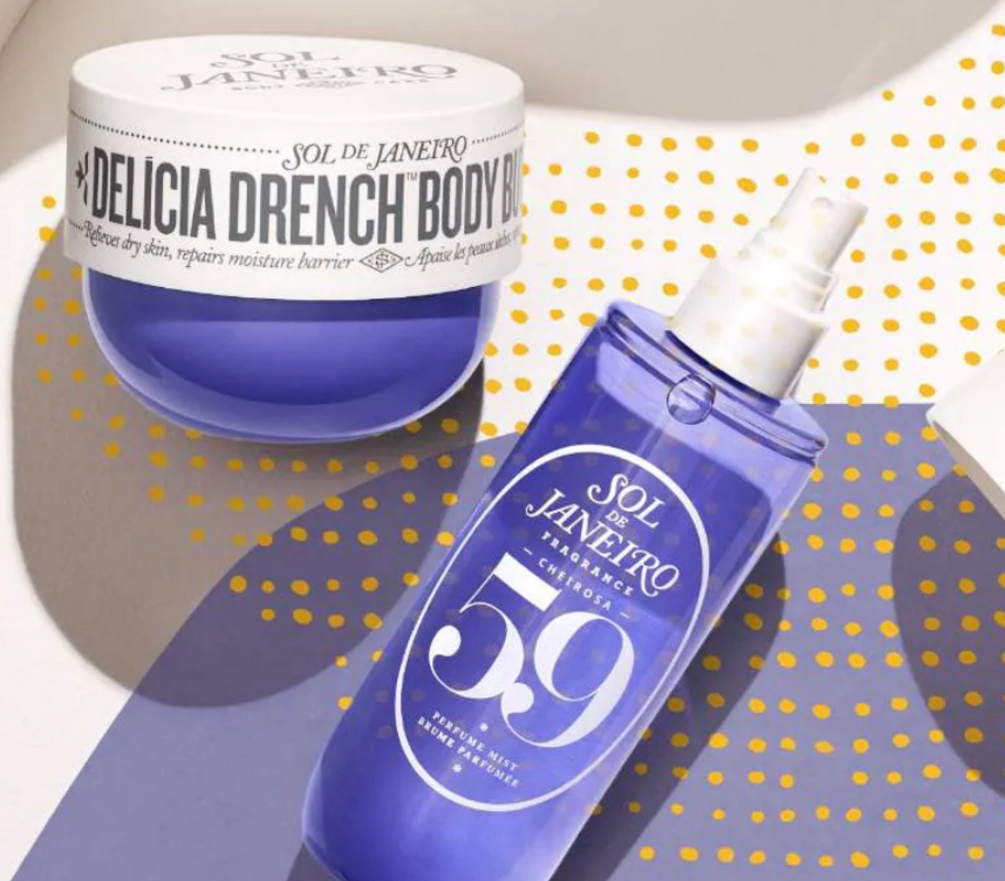 Sol de Janeiro
Delícia Drench™ Body Butter for Intense Moisture and Skin Barrier Repair 

Sol de Janeiro
Cheirosa 59 Perfume Mist

#LTKSpringSale #LTKGiftGuide #LTKMostLoved