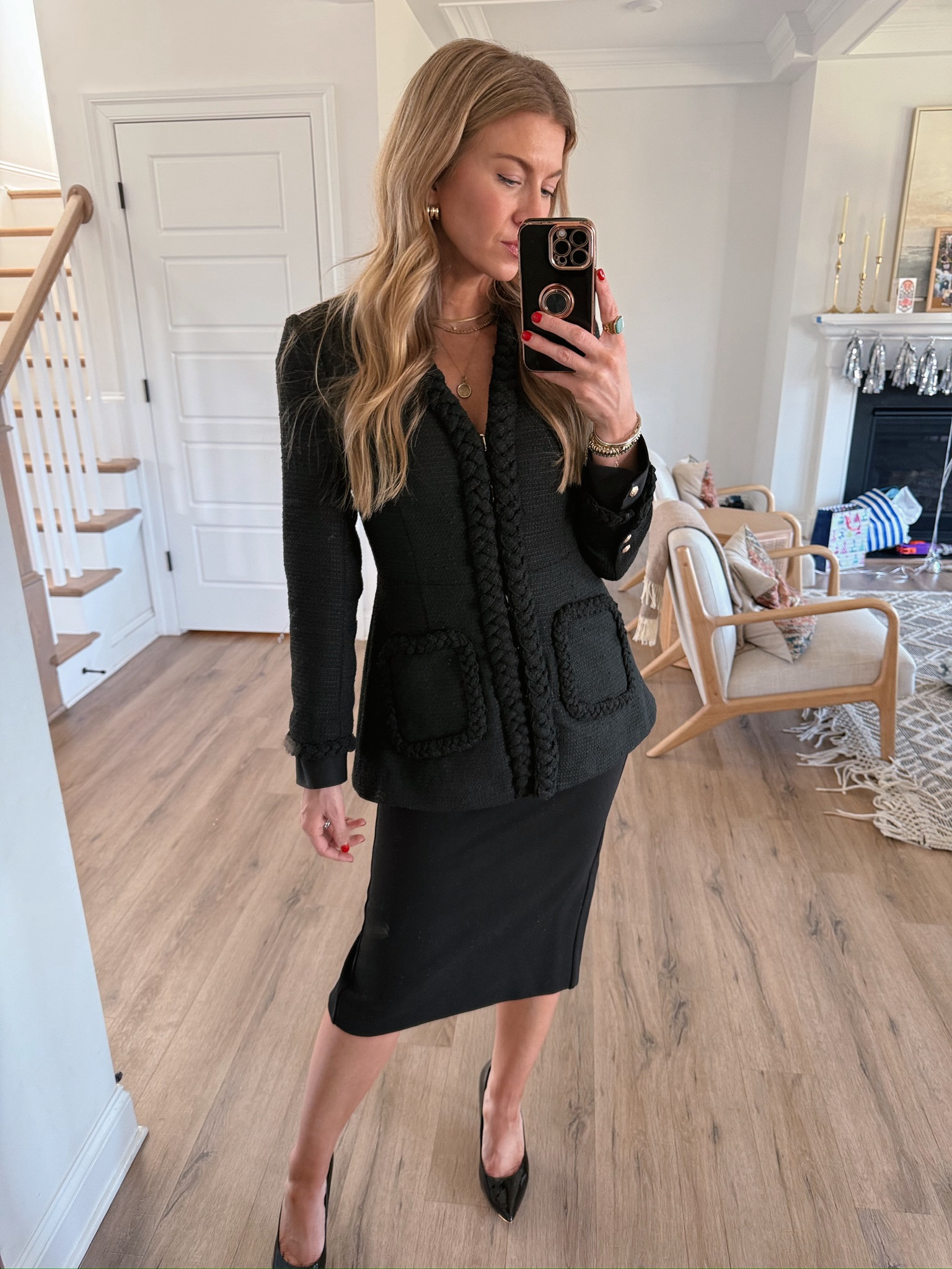 All black sunday look. My blazer runs TTS! 

#LTKBeauty #LTKSeasonal #LTKStyleTip