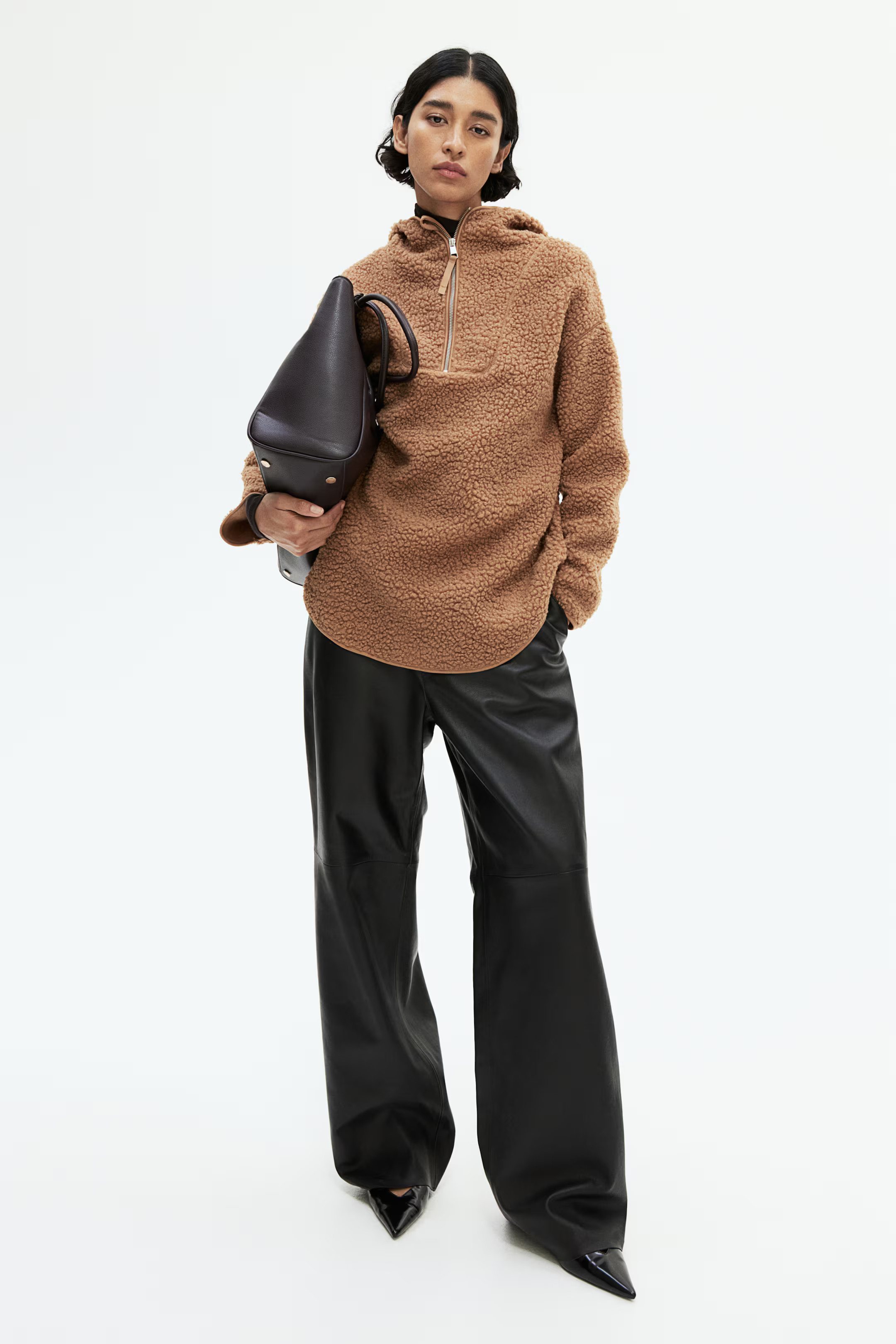 Oversized fleece hoodie | H&M (UK, MY, IN, SG, PH, TW, HK)