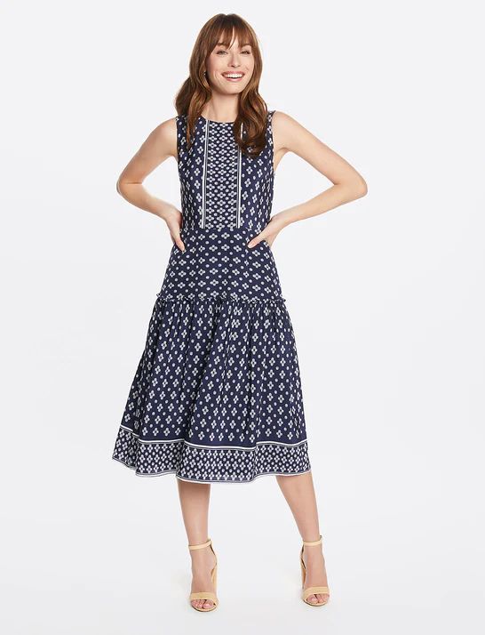 Collection Geo Magnolia Midi Dress | Draper James