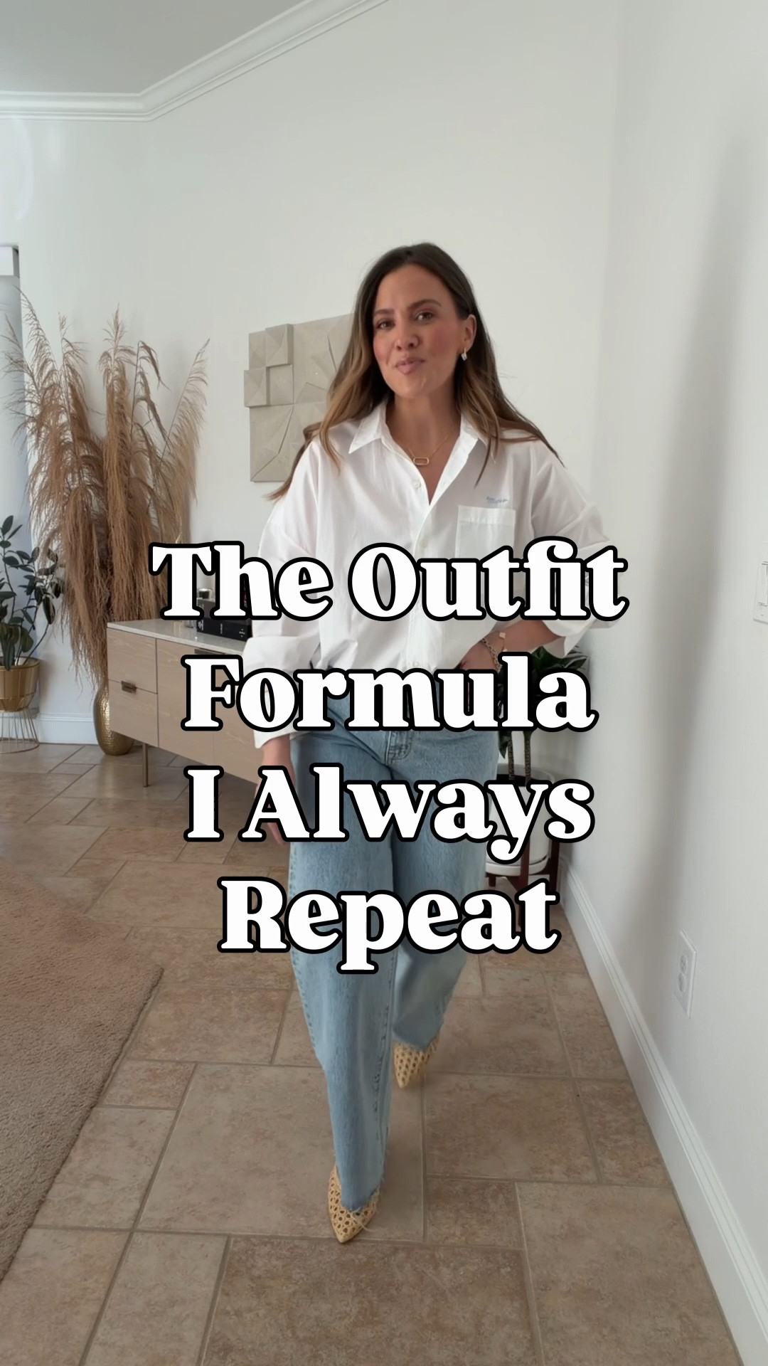 the perfect every day outfit for any season  Size medium i the top and I sized up one in the jeans (29). 
