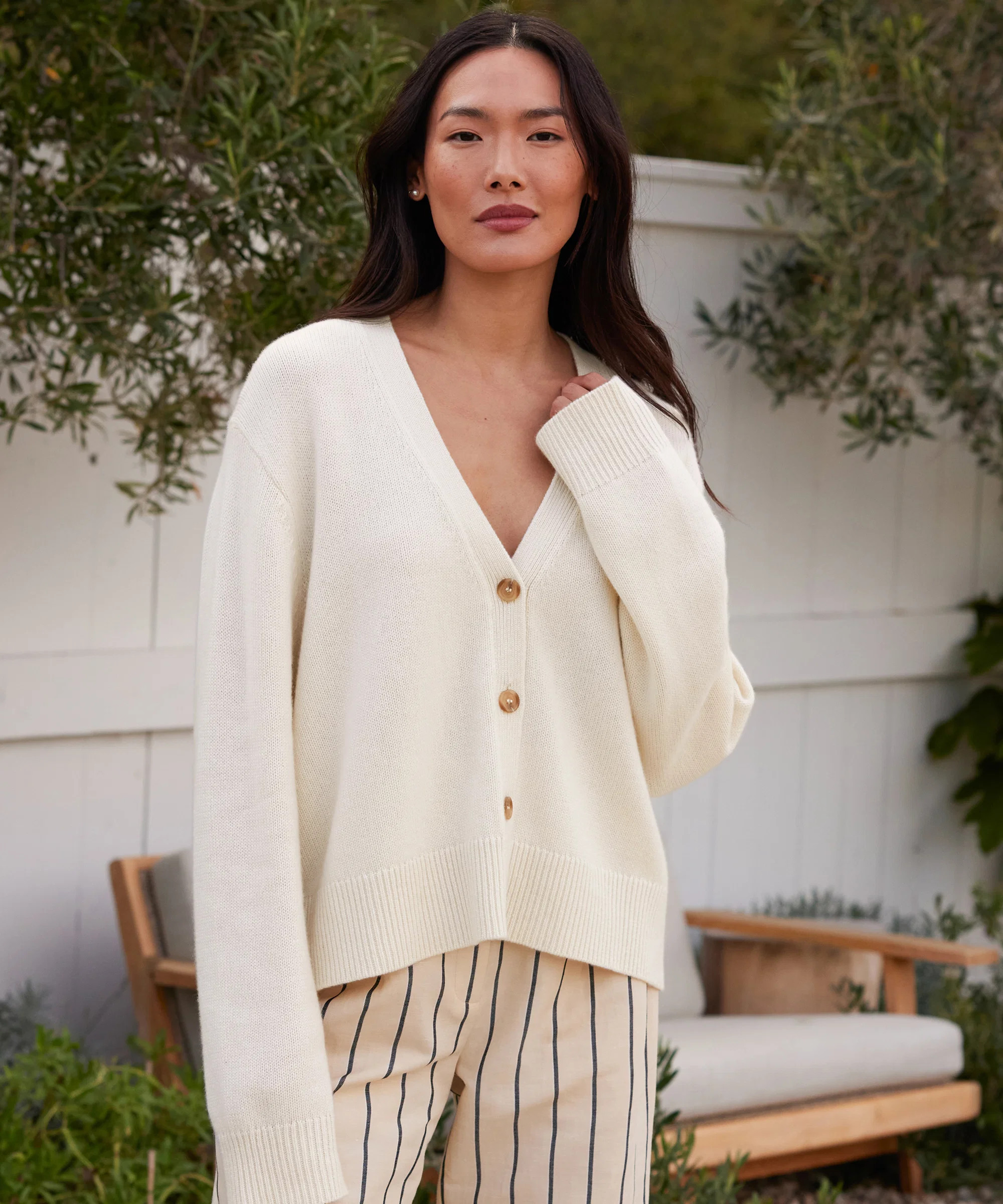 Jenni Kayne Women's Cashmere Colette Cardigan Sweater Size Large | Jenni Kayne