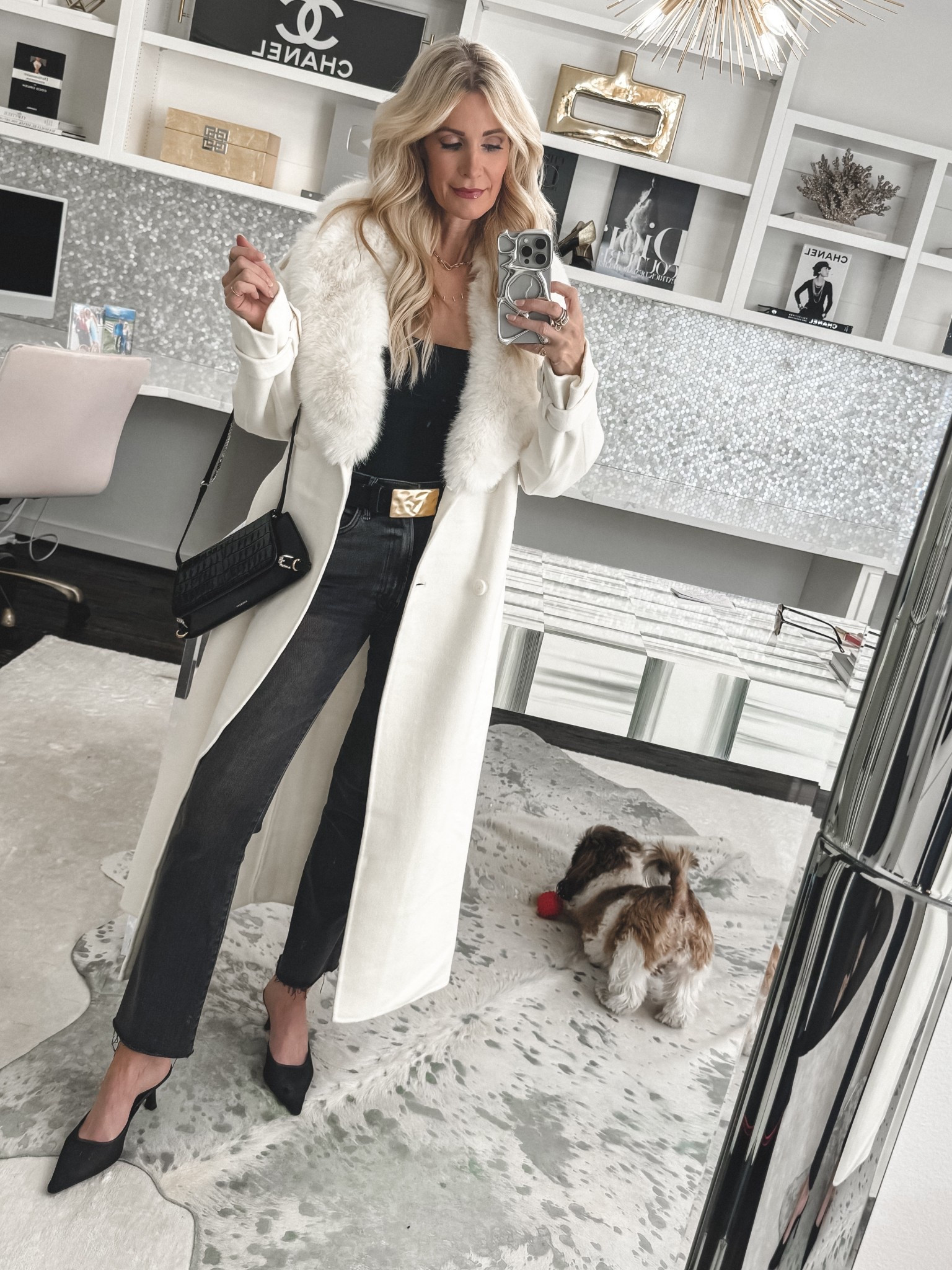 This long ivory coat is absolutely stunning — I love wearing it open, but it also looks beautiful tied at the waist. I styled it over an all-black ensemble, and it’s perfect for date night or a girls’ night out. I’m wearing an XS in the coat and a size 24 in these must-have Mother jeans. ✨ Sometimes it’s not about buying more — it’s about styling smarter. Follow @soheatherblog for fashion over 50. 

#LTKValentine

 

#LTKgrwm #LTKootd #LTKSeasonal #LTKOver40