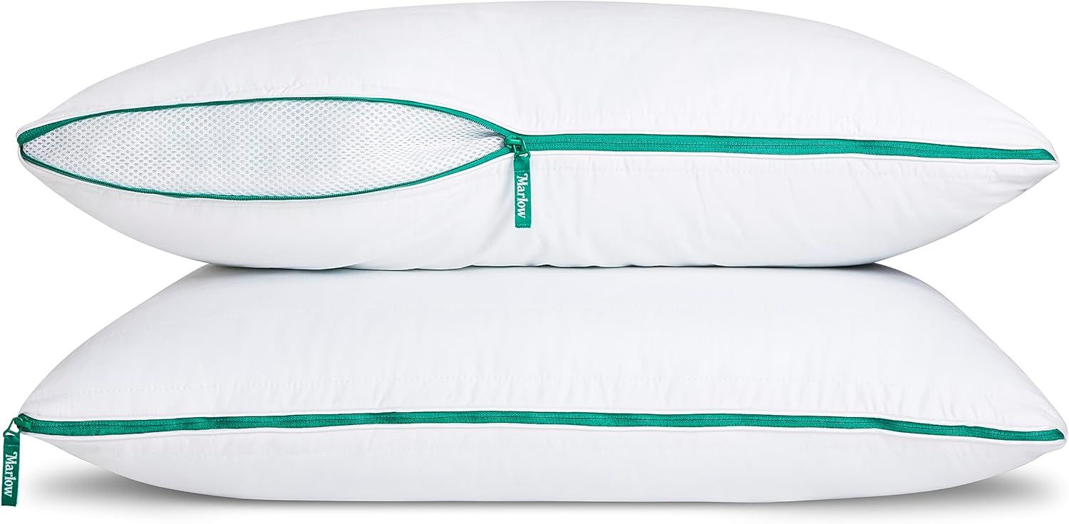 Marlow Adjustable Cooling Memory Foam Bed Pillows - Best for Side, Back and Stomach Sleepers - St... | Amazon (US)