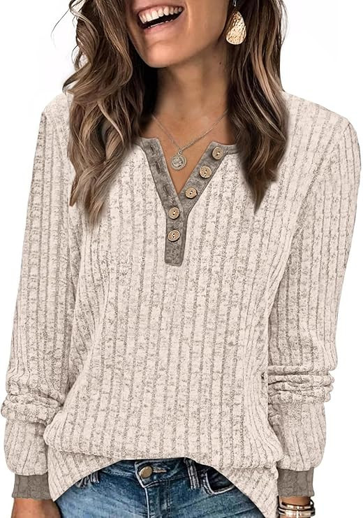 XIEERDUO Sweater for Women Winter Clothing Long Sleeve Shirts Fall Fashion Must Haves Comfiest Ai... | Amazon (US)