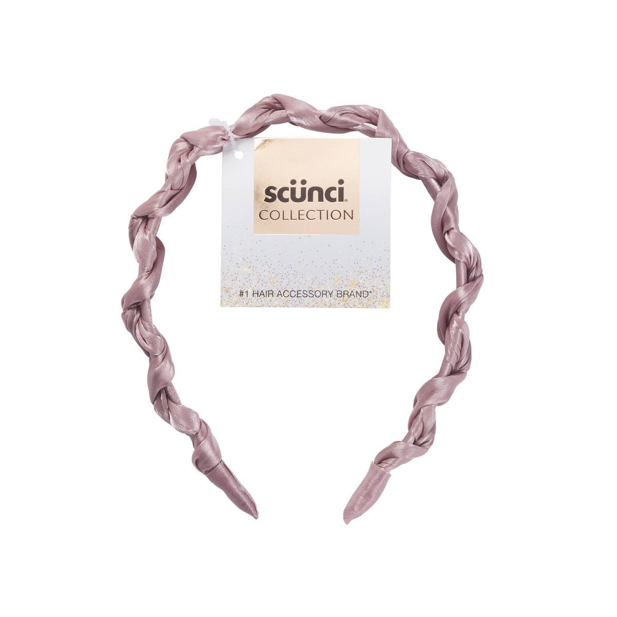 scunci Collection Braided Shimmery Headband - Pink | Target