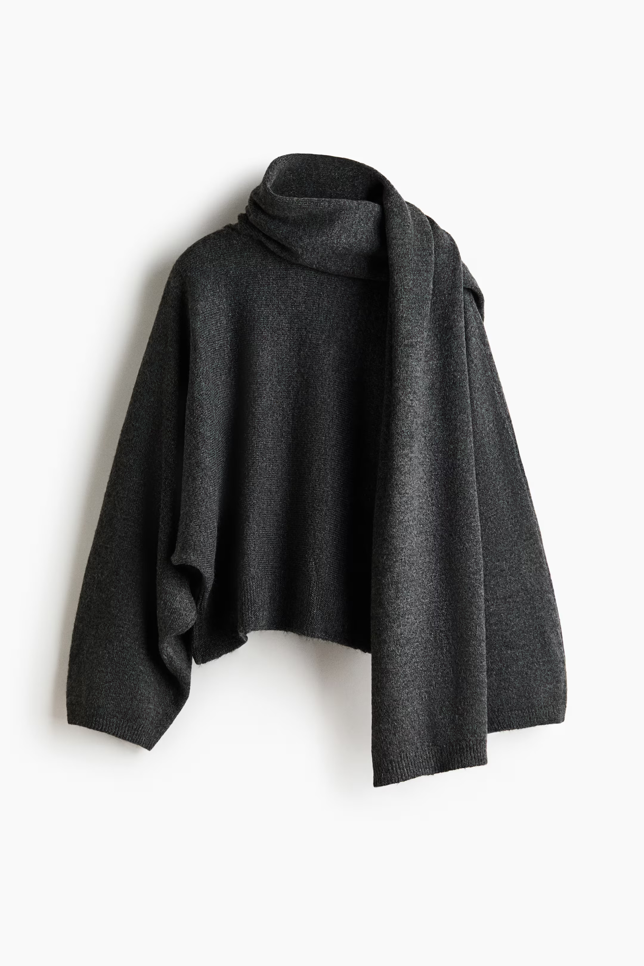 Oversized Scarf-Detail Sweater | H&M (US + CA)