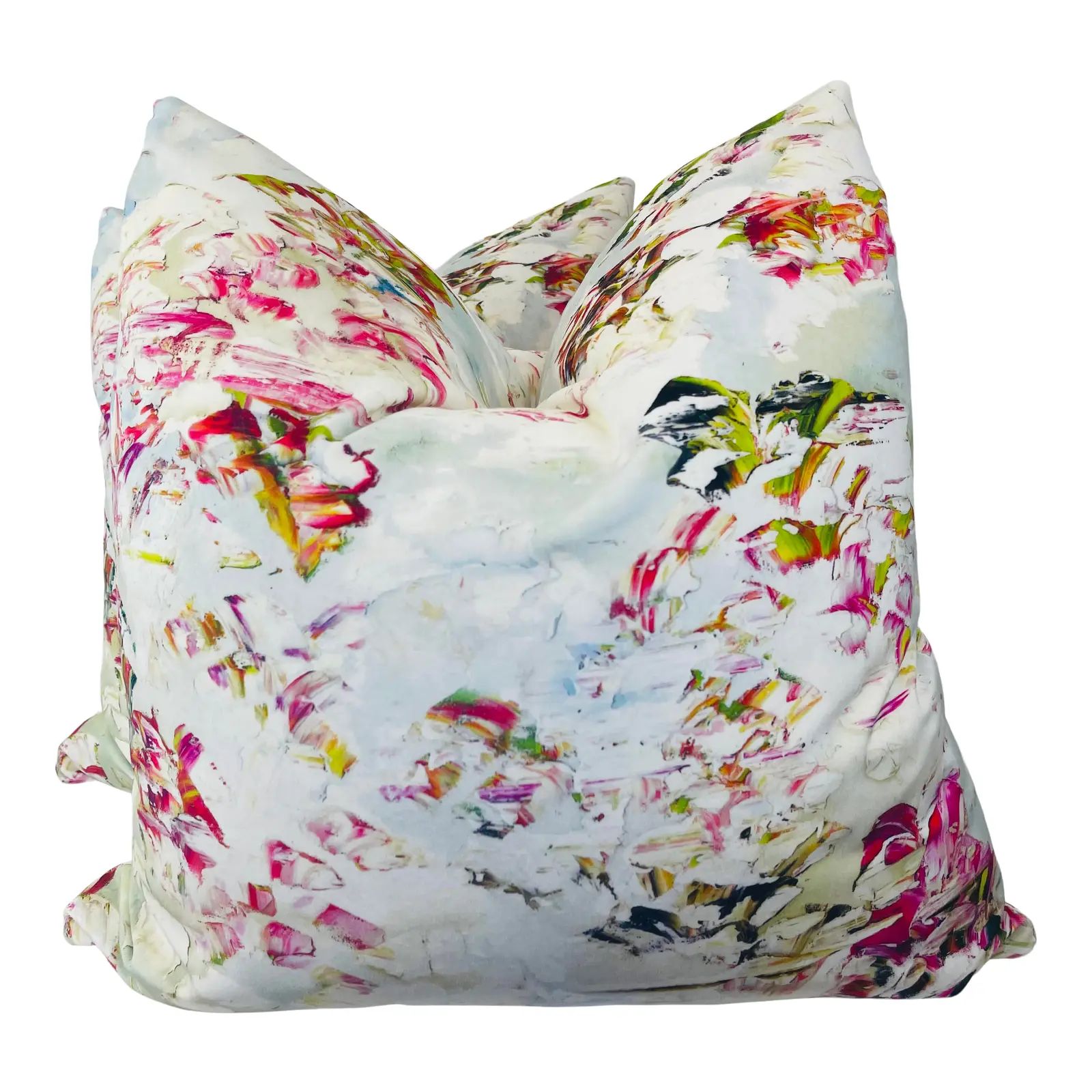 Black Edition “Pleasure Gardens Velvet” in Bloom 22” Pillows-A Pair | Chairish