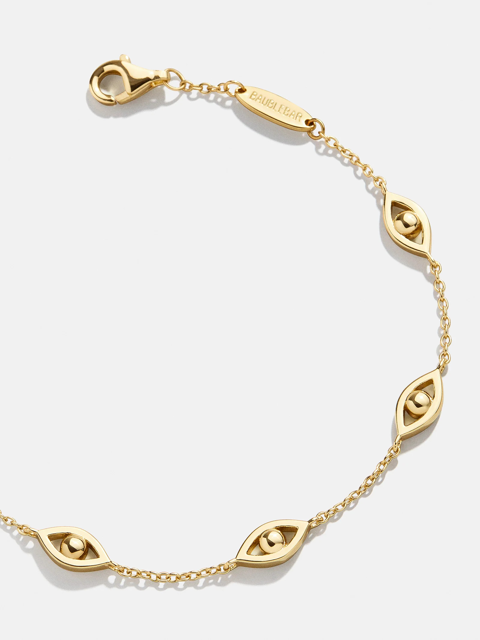 18K Gold Evil Eye Bracelet - Evil Eye | BaubleBar