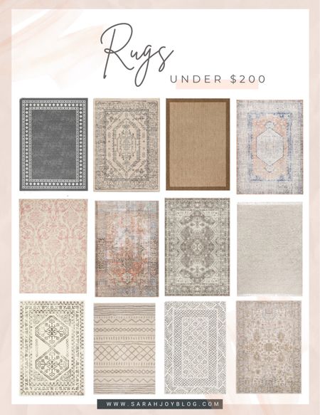 Rugs Under $200
#Amazon #Target #Rugs 

#LTKhome