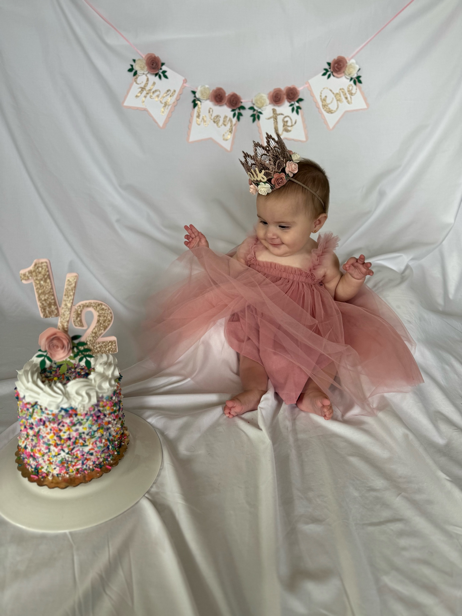 DIY 6 month photos at home! 
Half way to one, smash cake 

#LTKBaby #LTKKids #LTKFamily
