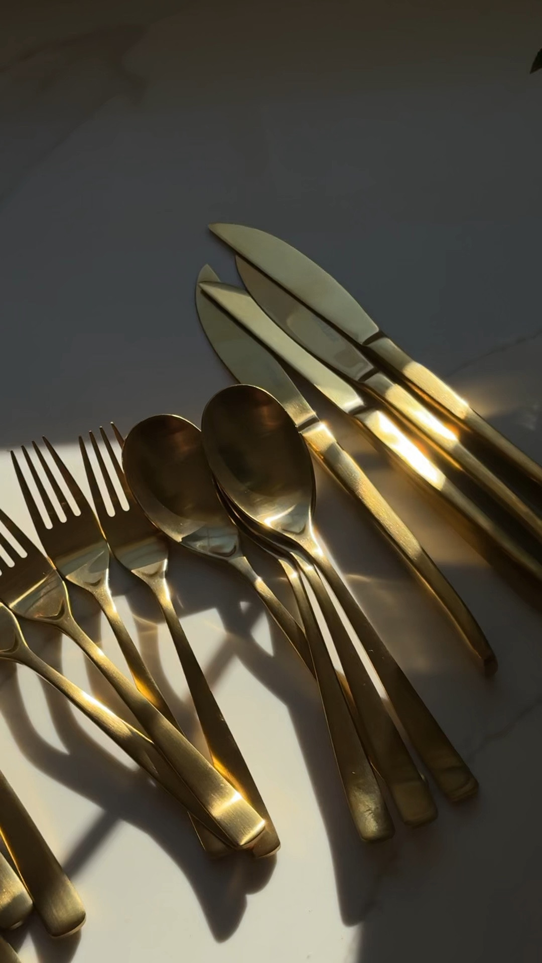 In love with this bruised gold flatware! It’s so beautiful! #brushedgoldforks #goldflatware #flatware 

#LTKGiftGuide #LTKHome #LTKFindsUnder50