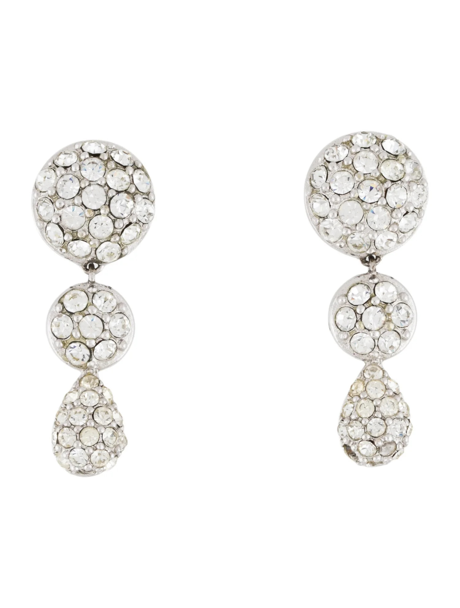 Vintage Crystal Drop Earrings | The RealReal