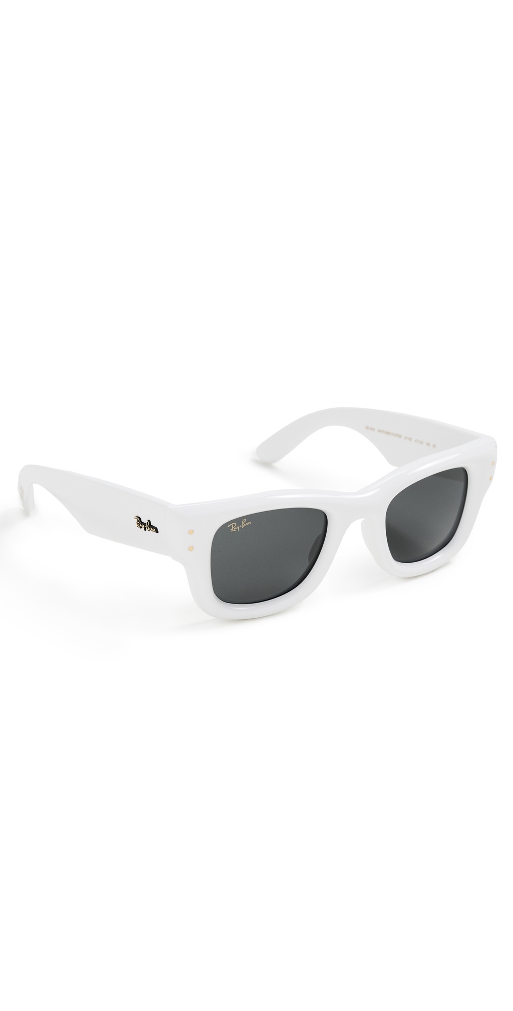 Ray-Ban Ray-Ban x A$AP Rocky Wayfarer Puffer Sunglasses White One Size | Shopbop