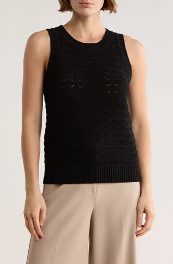ELIE ELIE TAHARI Pointelle Sweater Tank | Nordstromrack | Nordstrom Rack