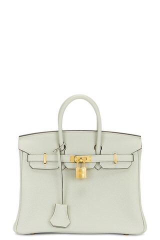 hermes Hermes Clemence Birkin 25 Handbag in Gris Neve - Mint. Size all. | FWRD 