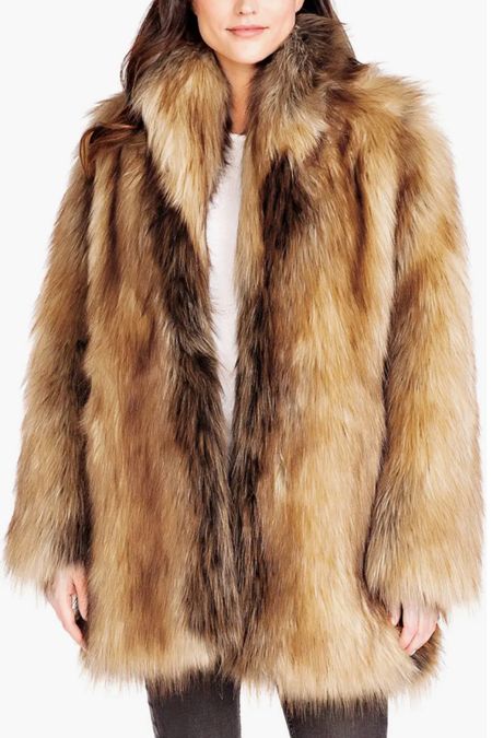 Shawl Collar Faux Fur Coat
DONNA SALYERS FABULOUS FURS