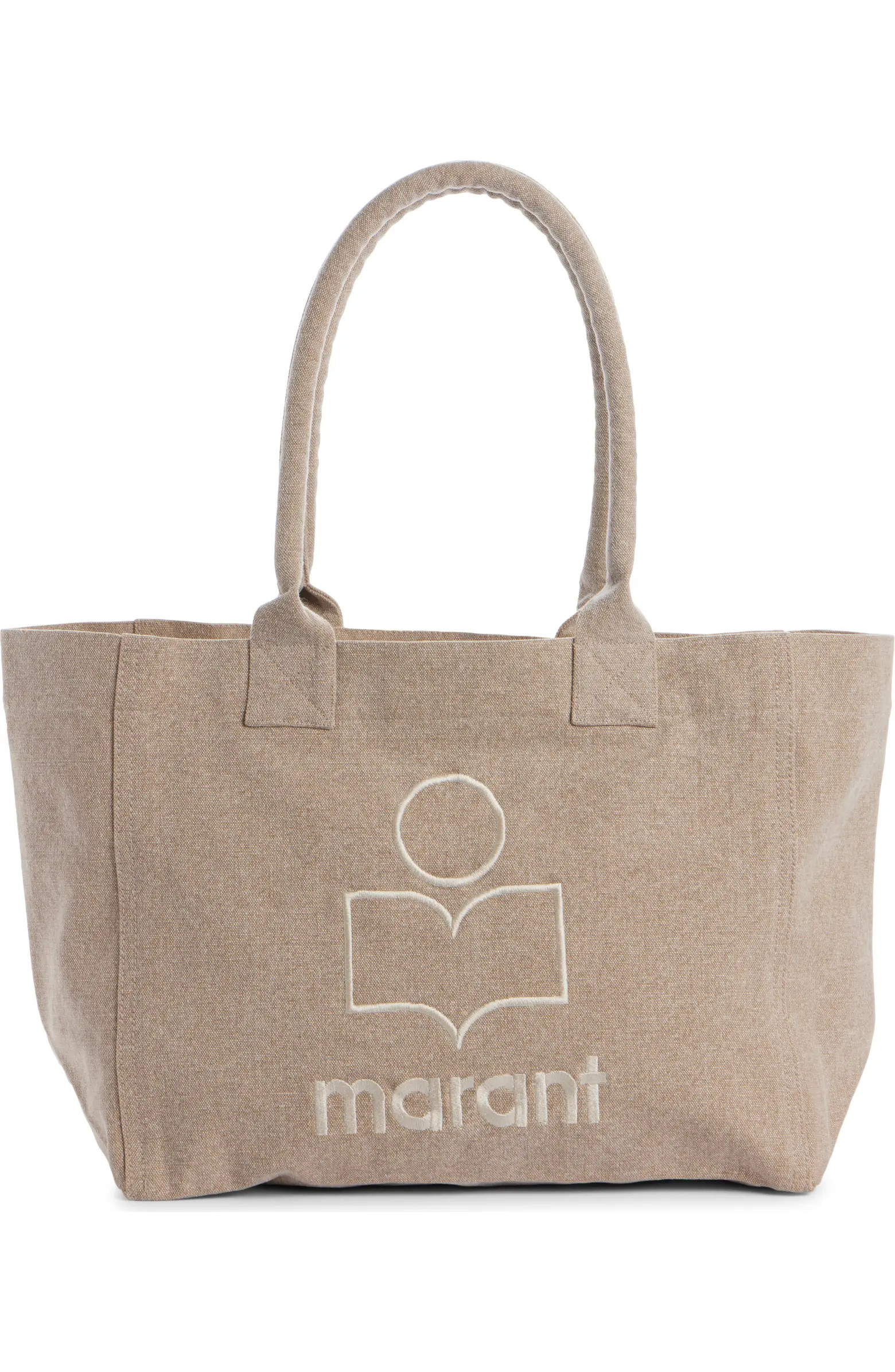 Isabel Marant Yenky Zipped Embroidered Logo Canvas Tote | Nordstrom | Nordstrom
