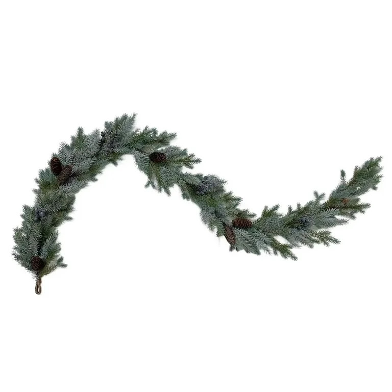 Evergreen with Pine Cones Christmas Garland, Brown and Green, 6', by Holiday Time | Walmart (US)