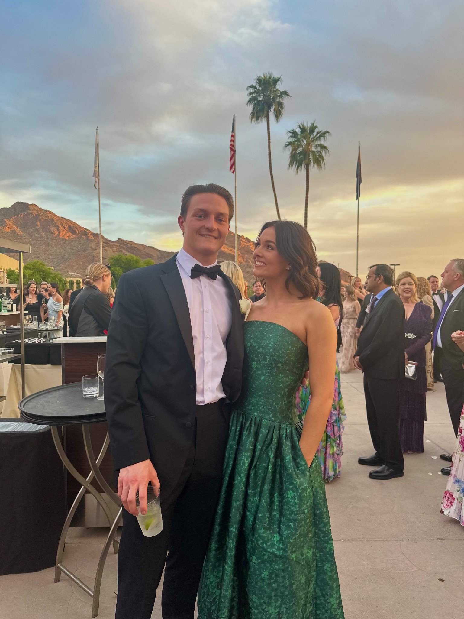 Loved this drop waist gown with pockets!#blacktie #wedding #greendress #strapless #dropwaist #dresswithpockets

#LTKWedding