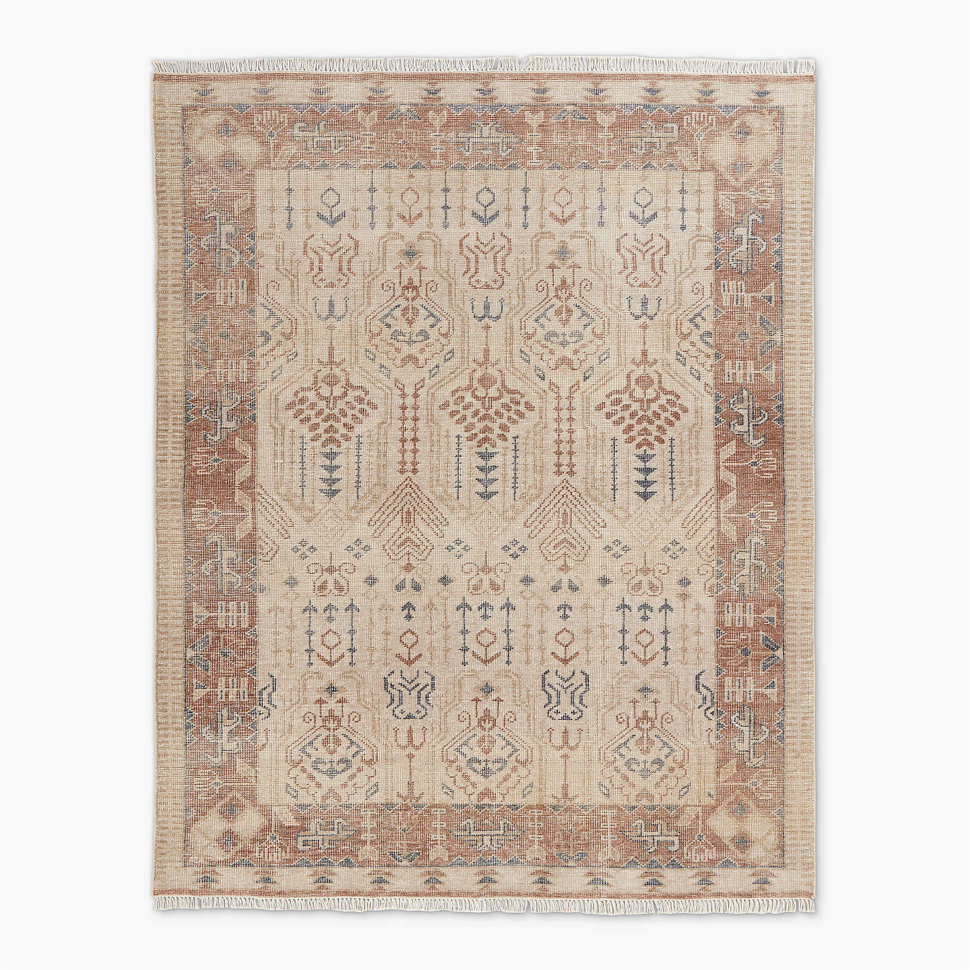 Cala Hand-Knotted Warm White New Zealand Wool Area Rug 10'x14' + Reviews | CB2 | CB2