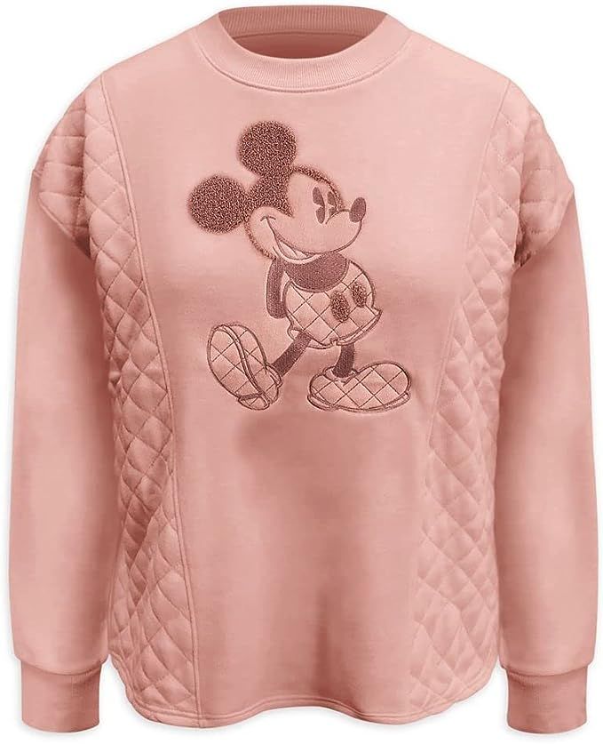 Disney Mickey Mouse Quilted Pullover for Women – Pink | Amazon (US)