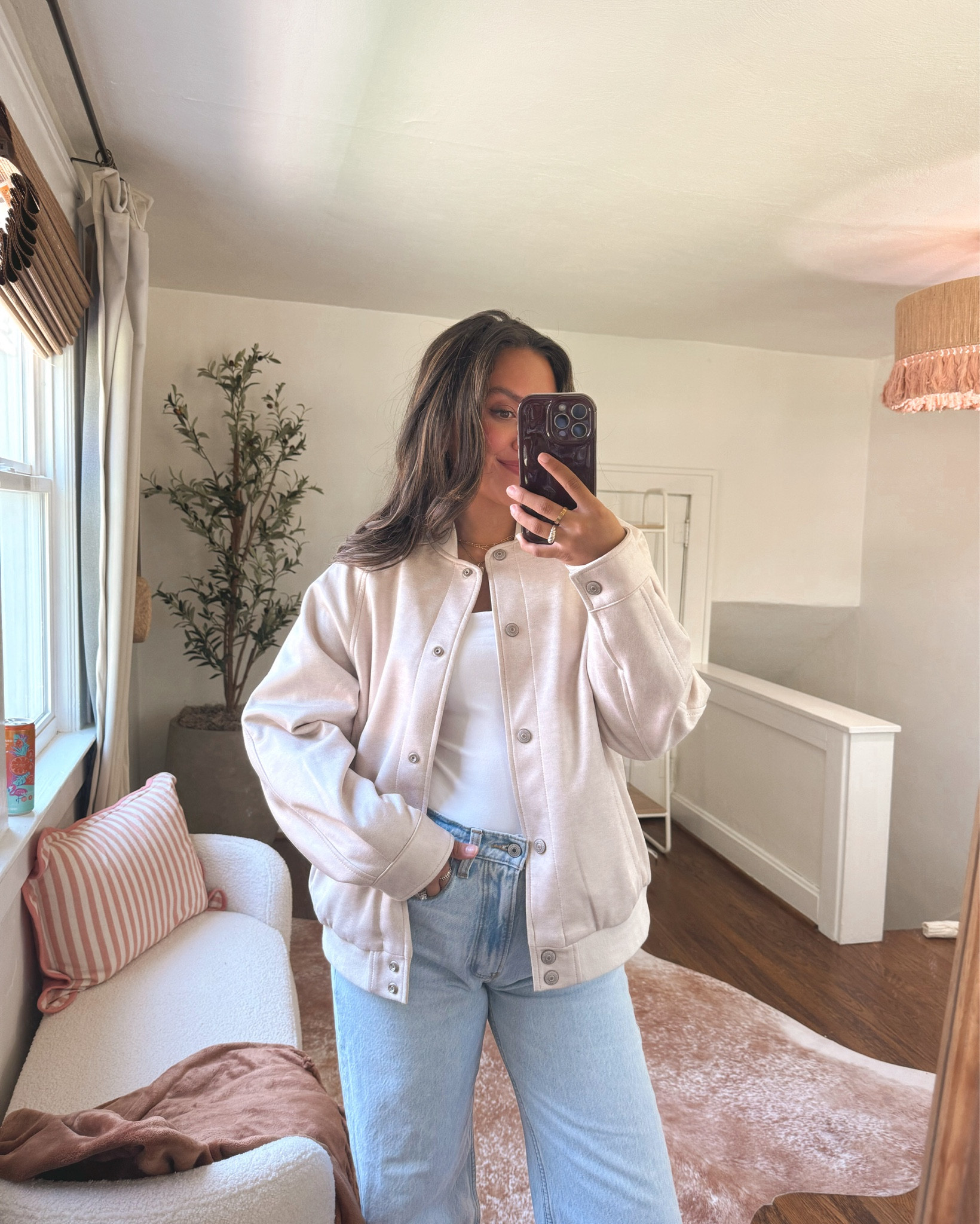 Suede bomber jacket on the n sale!

In an XS, it runs large 

#LTKFindsUnder100 #LTKSeasonal #LTKxNSale