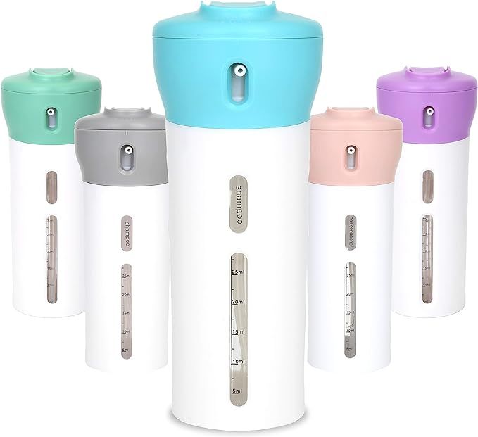 Travigo 4-in-1 Travel Dispenser Bottle , Includes Four Empty Reusable 1.4 oz. (40 mL) Cosmetic To... | Amazon (US)