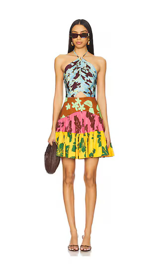 Poppy Spliced Mini Dress in Multi | Revolve Clothing (Global)