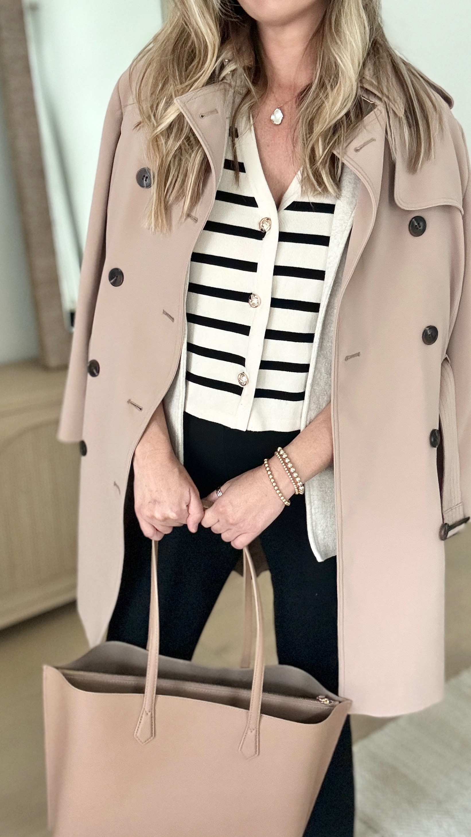 Spring workwear. A mix of save and splurge pieces. I am 5’11” wearing small tall in these pants. The quality is definitely worth the investment. First time customers can use code RACHELXSPANX for a discount. 

I am wearing small in vest, xs in the blazer and small in the trench coat. They added a new light neutral color for spring that’s very classic! This coat is so great and so is the price. 

Shoes are a save and fit true to size.  



#LTKOver40 #LTKWorkwear #LTKWatchNow