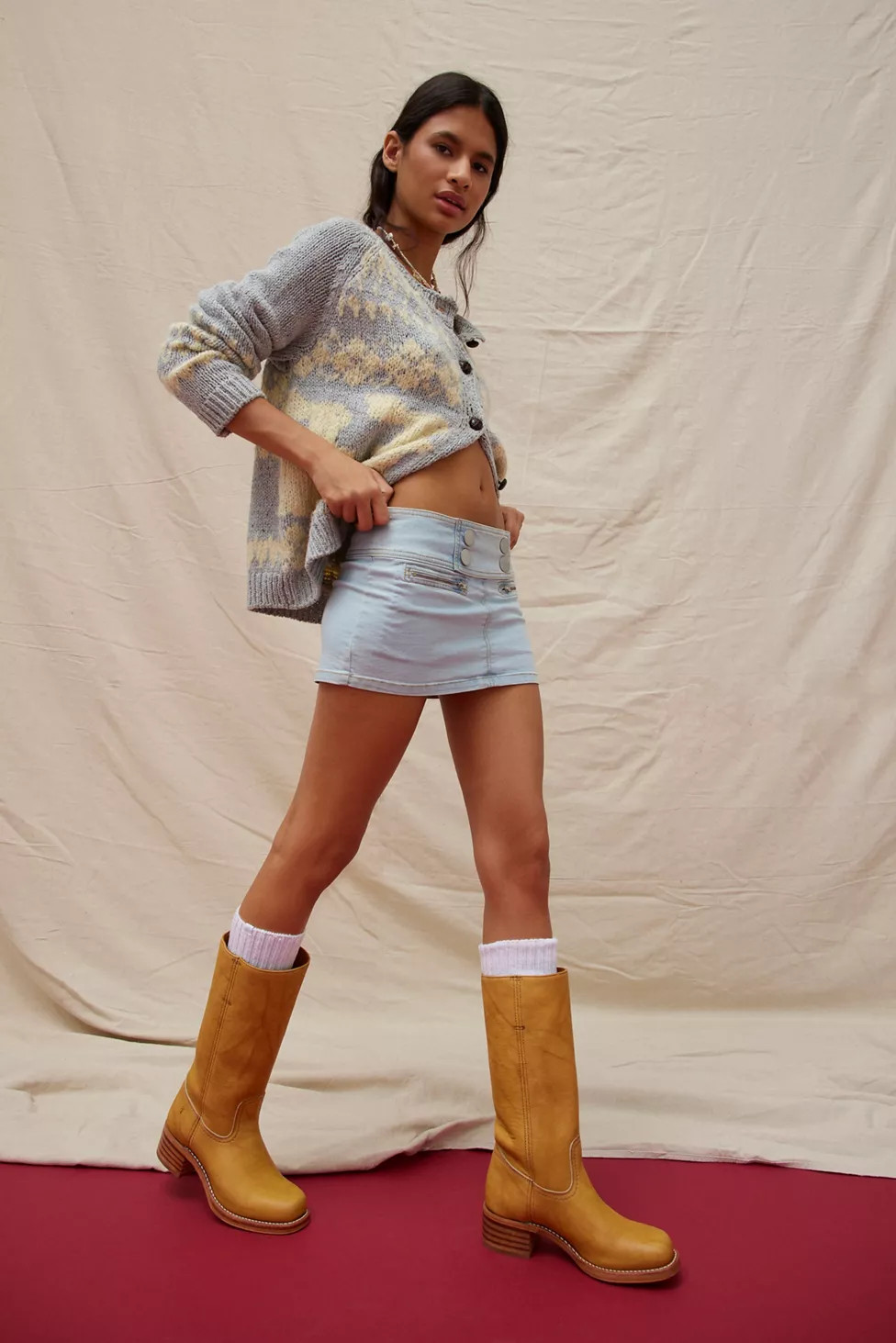 Kimchi Blue Charlie Denim Micro Mini Skirt | Urban Outfitters (US and RoW)