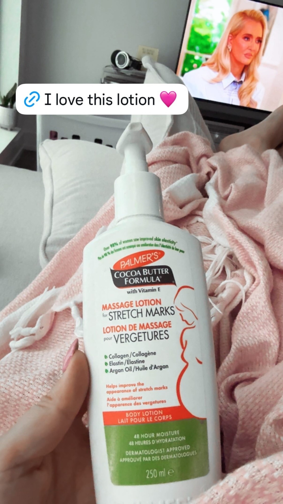 My fave lotion for pregnancy! I rub it on my belly, bum, hips, breasts and thighs daily! Has a light frangrance and leaves you feeling so smooth! 

Palmers cocoa butter stretch mark cream 

#LTKmaternity #LTKcanada #LTKbaby