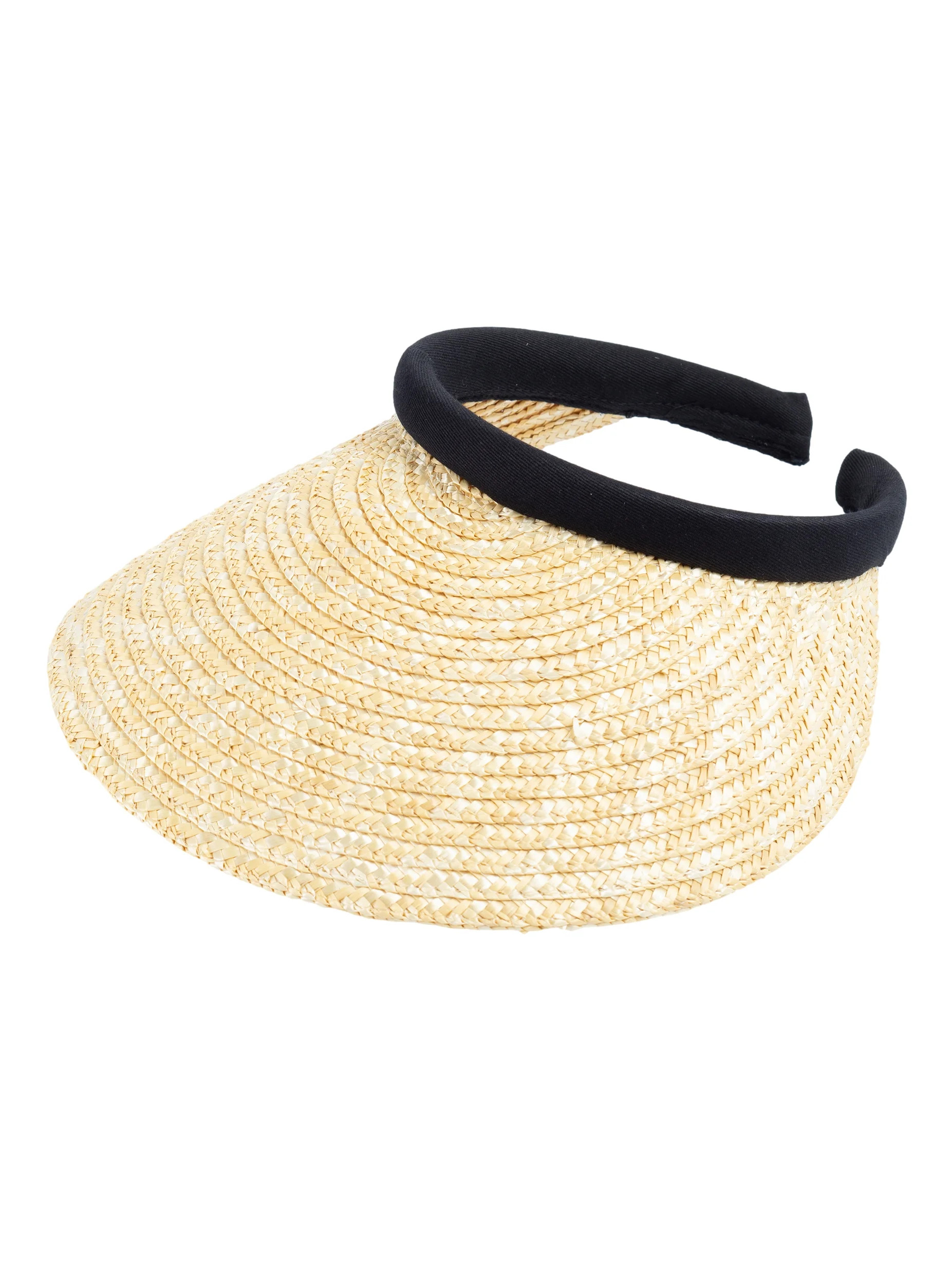 Top Headwear Sewn Braid Wheat Straw Clip-On Visor - Walmart.com | Walmart (US)