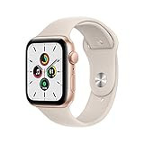 Apple Watch SE [GPS 44mm] Smart Watch w/ Gold Aluminium Case with Starlight Sport Band. Fitness & Ac | Amazon (US)