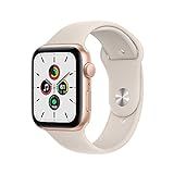 Apple Watch SE [GPS 44mm] Smart Watch w/ Gold Aluminium Case with Starlight Sport Band. Fitness & Ac | Amazon (US)