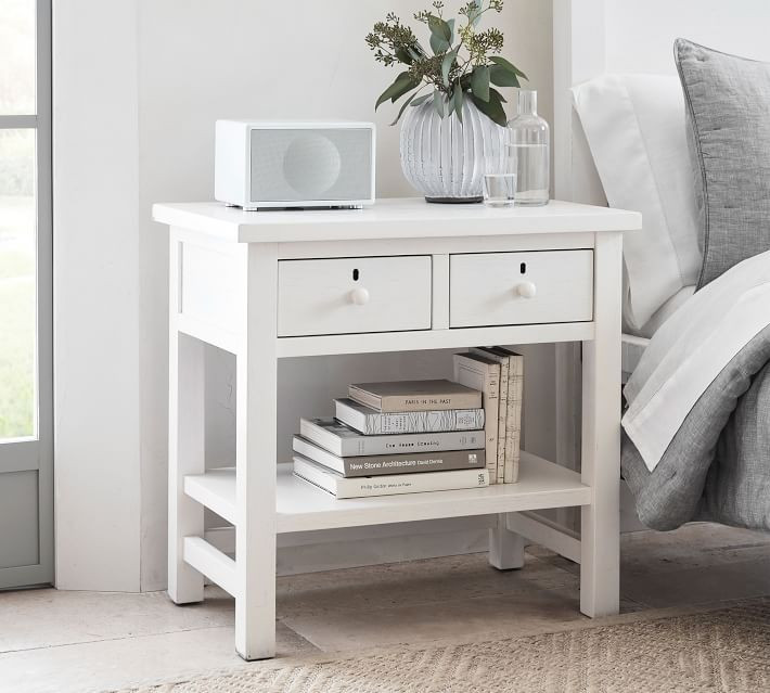 Farmhouse 28.5" 2-Drawer Nightstand | Pottery Barn (US)