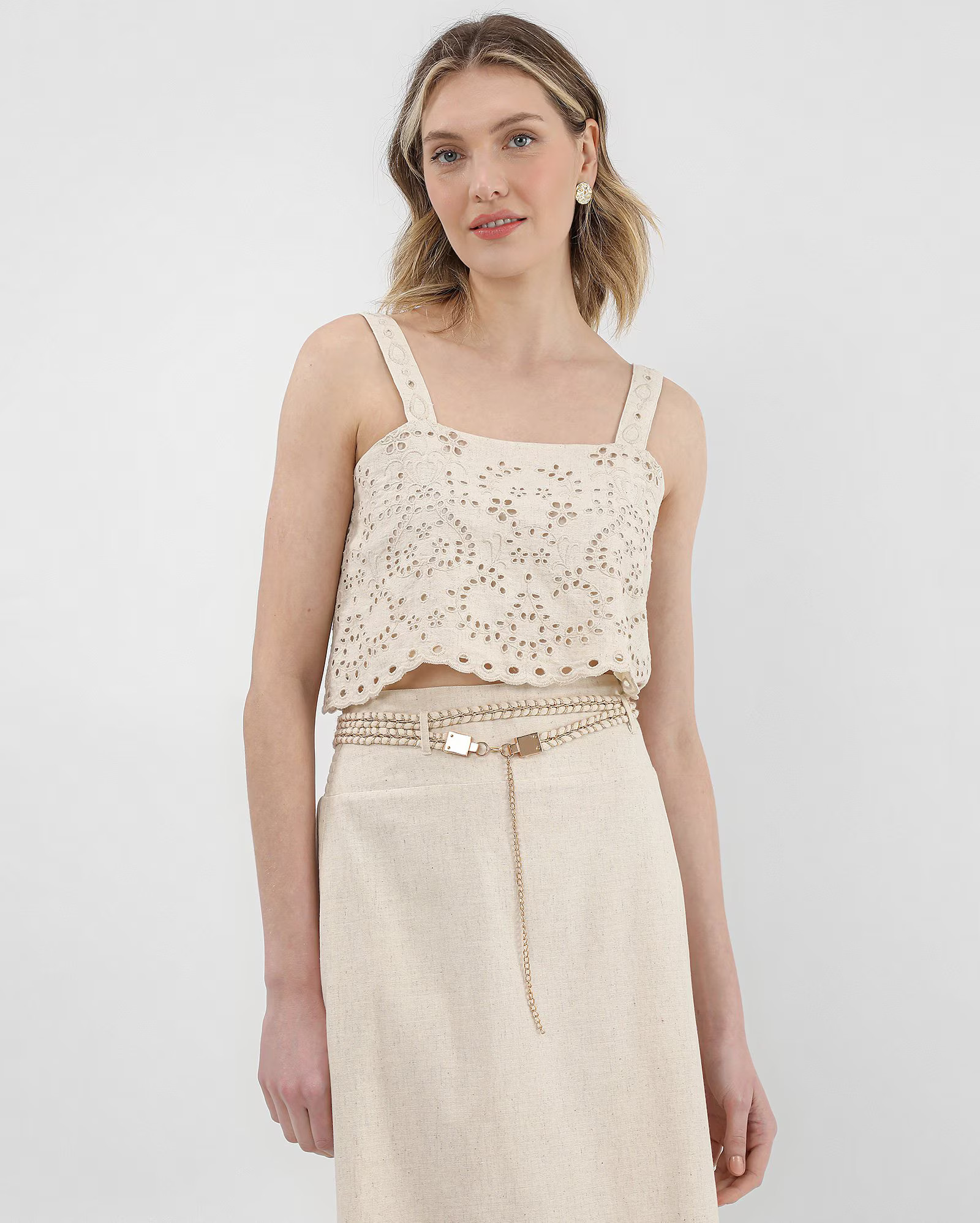 Regata cropped laise bege | AK by Riachuelo | Riachuelo (BR)