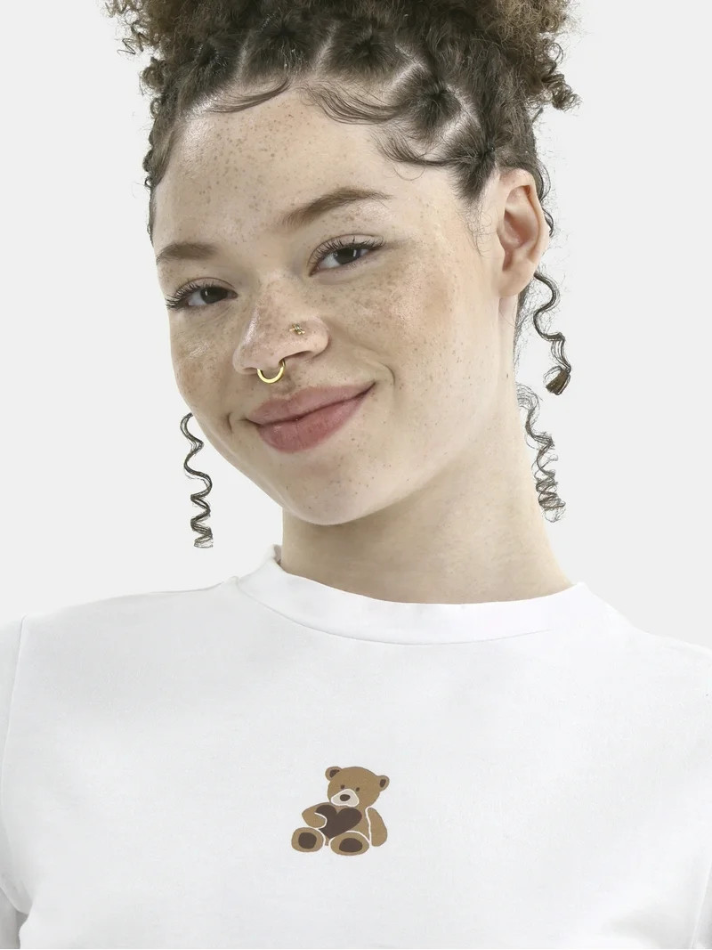 No Boundaries Sleepwear Graphic Baby Tee, Women's | Walmart (US)