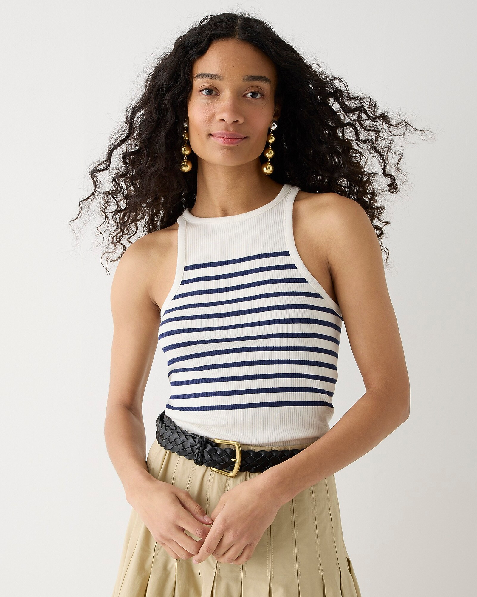 New favorite tank in striped vintage rib | J. Crew US