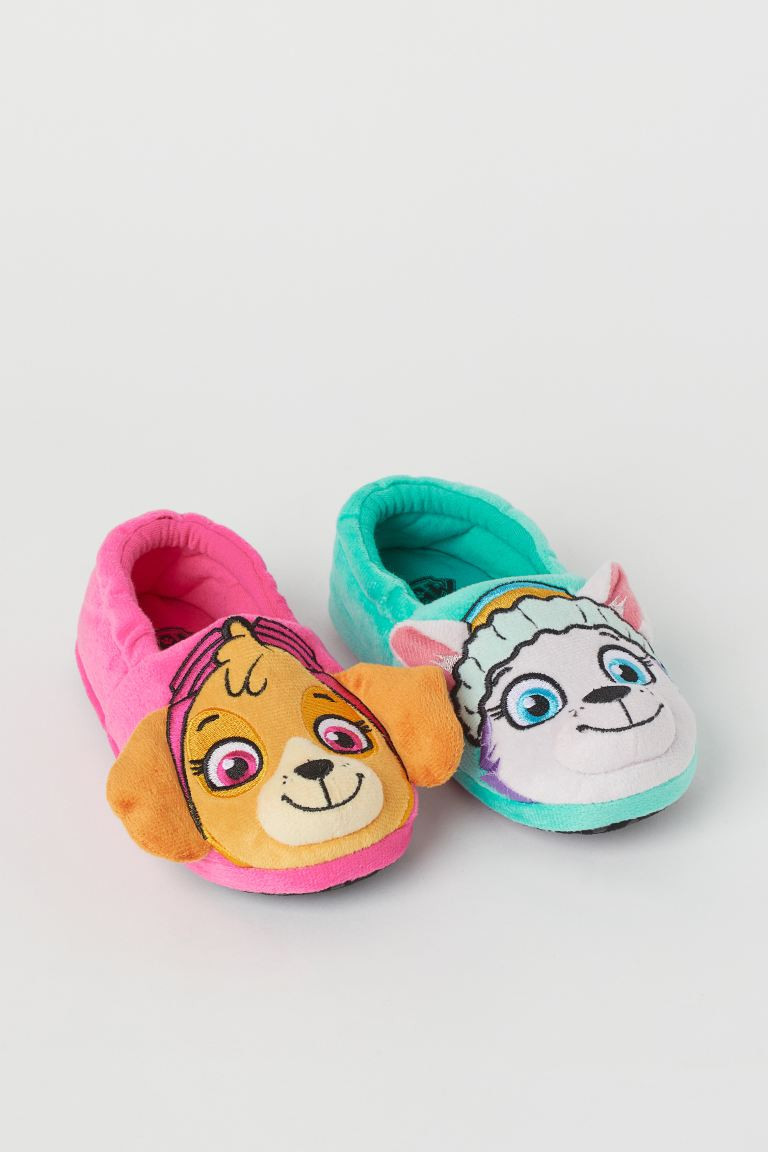 Soft Appliquéd Slippers | H&M (US + CA)