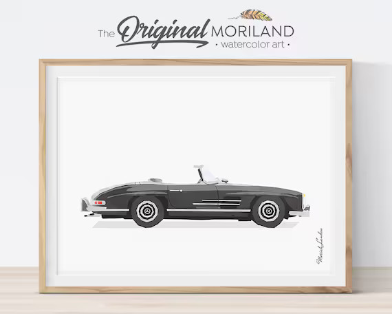 Car Print Classic Car Art Vehicle Print Car Printable Art | Etsy | Etsy (US)