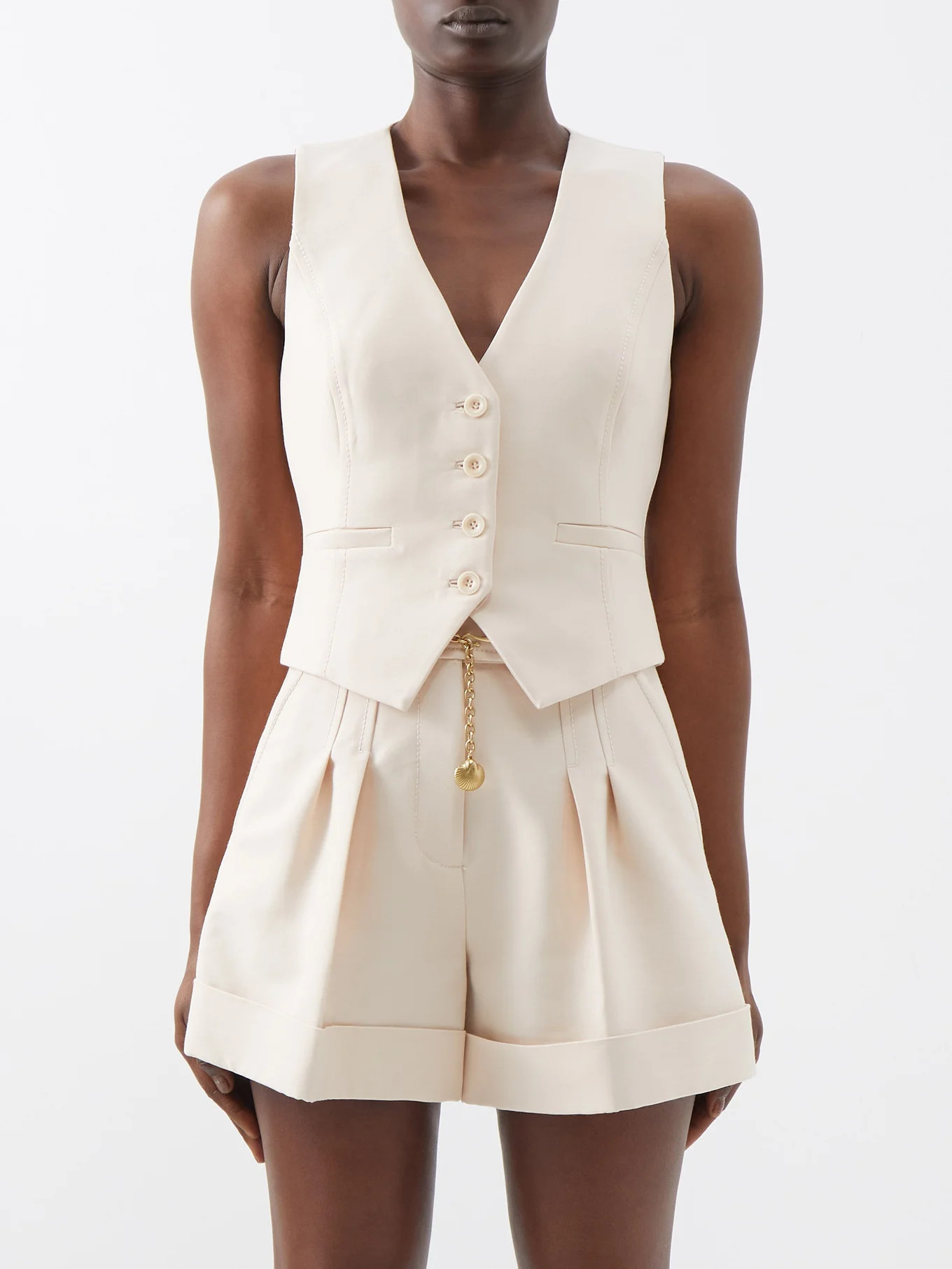 Wonderland wool-blend waistcoat | Zimmermann | Matches (EU)