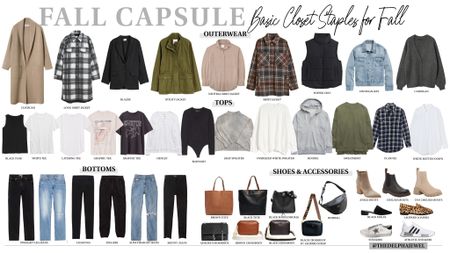 Fall Capsule: Basic closet staples for Fall
A  collection of timeless basics that you can mix and match to create several different outfits with.

Also see the outfit ideas for each piece by following me here!

Fall capsule, casual style, closet, staples, fall, staples, basic style, timeless style, over 40 style, outfit, ideas, capsule wardrobe.



#LTKSeasonal #LTKunder100 #LTKstyletip