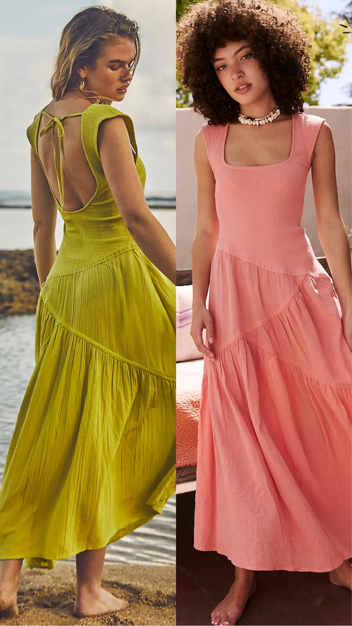 #Hocautumn and #hocspring long dresses with a low-waist/asymmetrical line — so pretty for the cooler months!

House of Colour
#hocautumn 
House of Colour Autumn
House of Colour Spring
Coral dress
Lime dress


#LTKunder100 #LTKstyletip