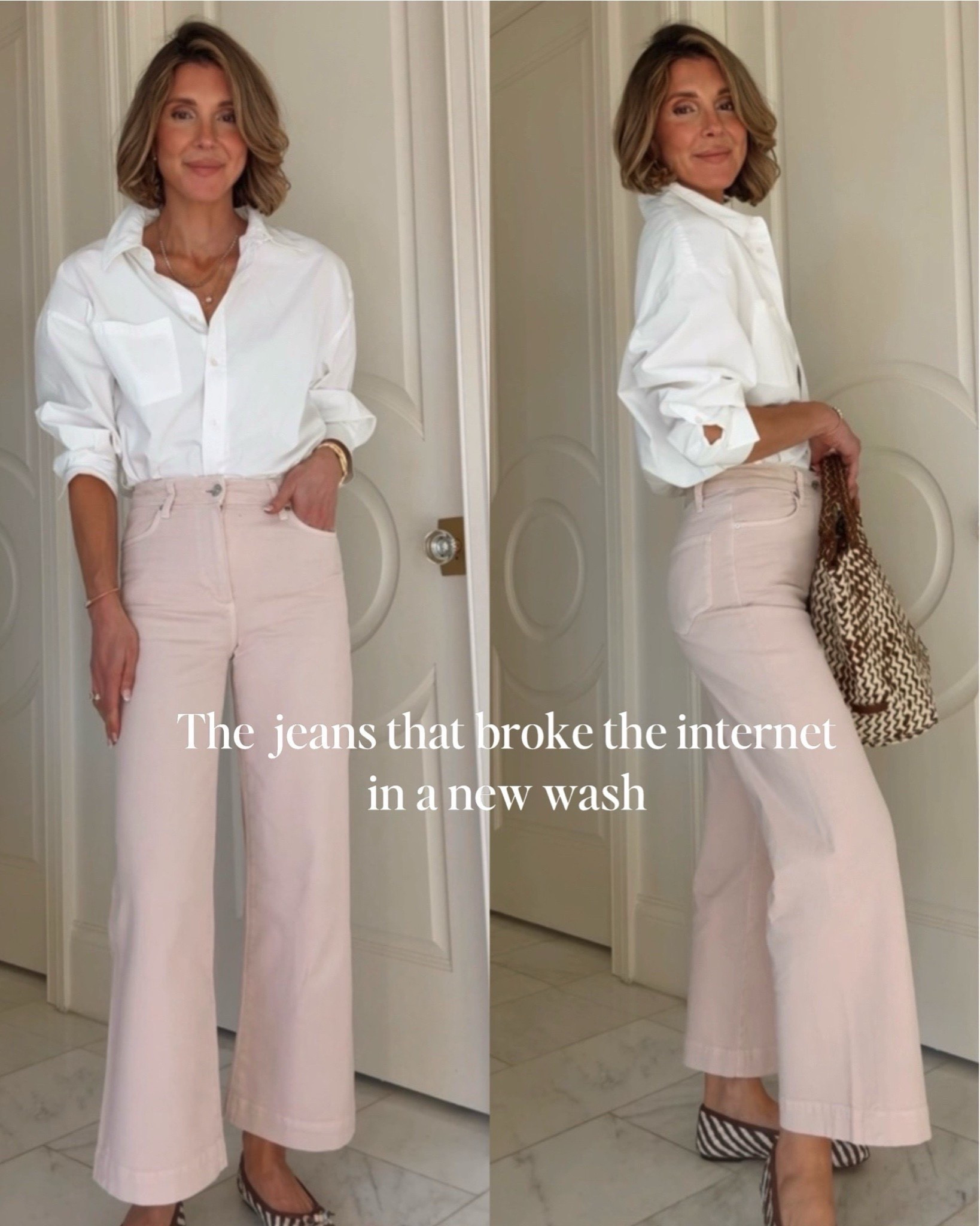 Such a spring favorite — the jeans that broke the internet are now in the perfect pale pink wash. 

#LTKootd