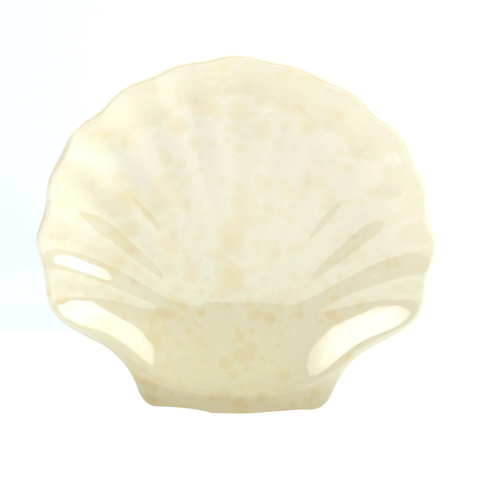 3-D Scallop Set of 6 Shell Candy Plate (Set of 6) | Wayfair North America