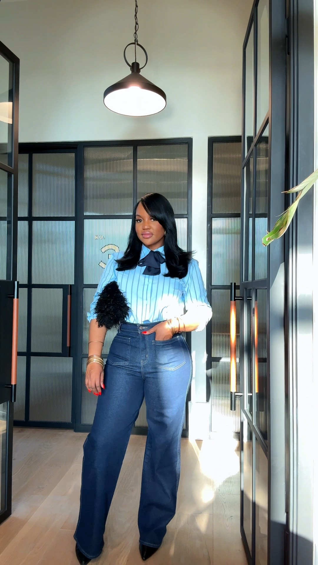Walmart fall fashion is getting GOOD! 👀🍂 This blouse paired with the Levi’s is such an easy, flattering fall look—cute for work, brunch, dinner + everything in between. Wearing a size 6 in the jeans, small in shirt✨

#LTKootd #LTKgrwm #LTKPetite