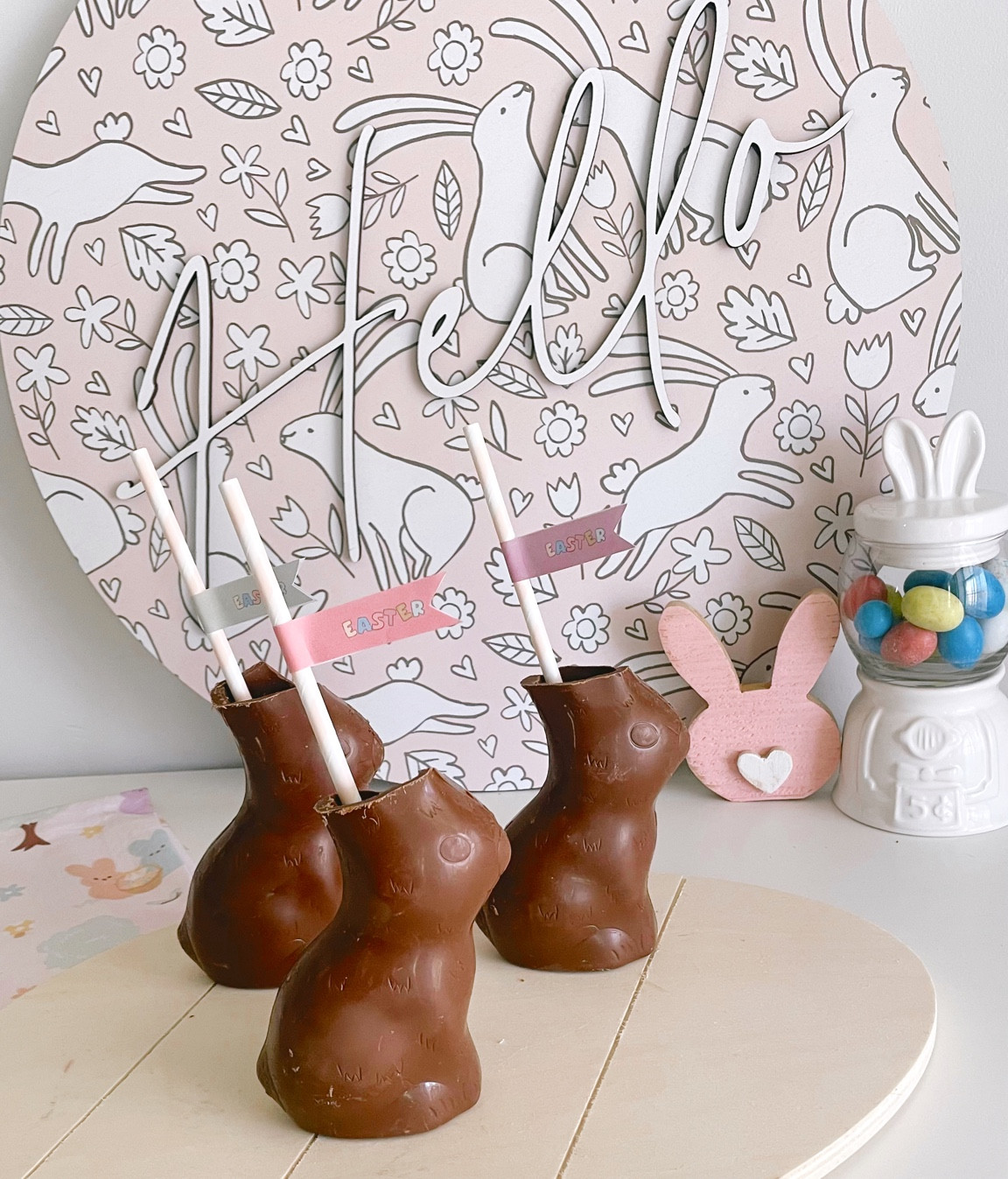 Chocolate milk filled Easter bunny for a sweet holiday treat! 

#LTKkids #LTKfamily #LTKSeasonal